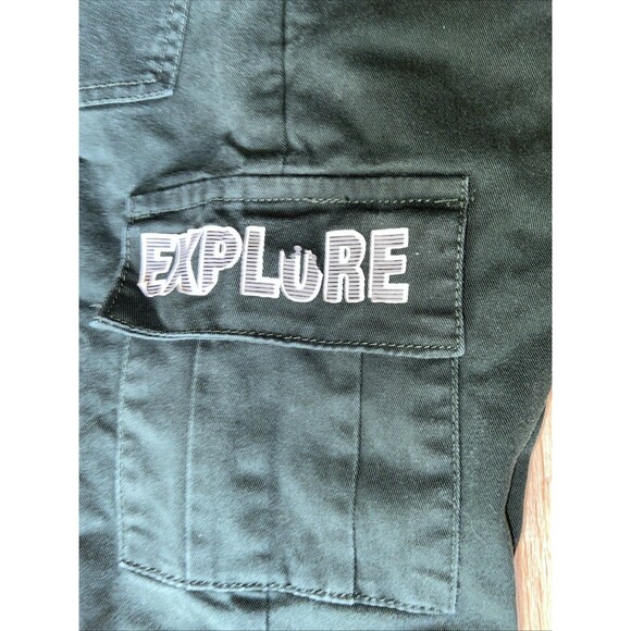 Edenrobe Cargo Pants Boy's 6Y Green  Jogger Pull On Drawstring See Pics - Picture 7 of 9